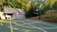 Multi-Sport Court Design & Acrylic Resurfacing in Traverse City, MI